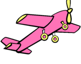 Dibujo Avión de juguete pintado por jade