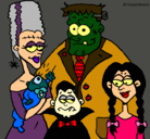 Dibujo Familia de monstruos pintado por alba999