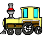 Dibujo Tren pintado por hitler
