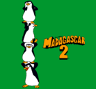 Dibujo Madagascar 2 Pingüinos pintado por Zenil