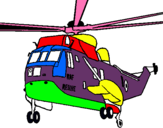 Dibujo Helicóptero al rescate pintado por jeanet