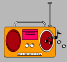 Dibujo Radio cassette 2 pintado por xochilt
