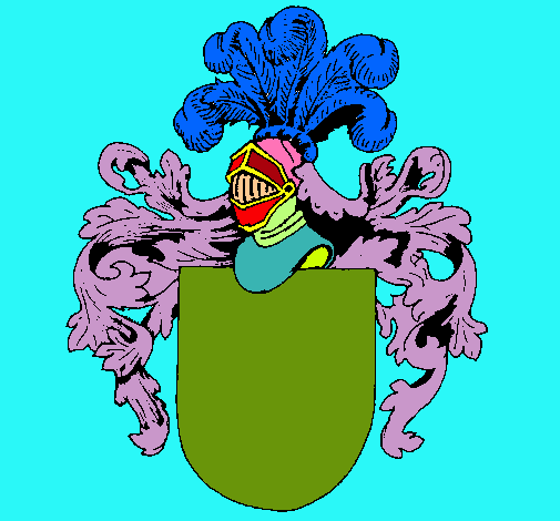 Escudo de armas y casco