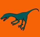 Dibujo Velociraptor II pintado por sisisisiisis