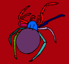 Dibujo Araña venenosa pintado por carlitos3d