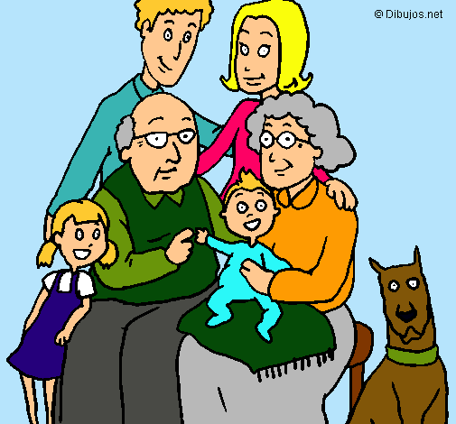 Dibujo Familia pintado por denixh