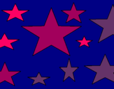 Dibujo Estrellas 4 pintado por pitbull