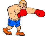 Dibujo Boxeador pintado por elmo