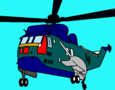 Dibujo Helicóptero al rescate pintado por manahim