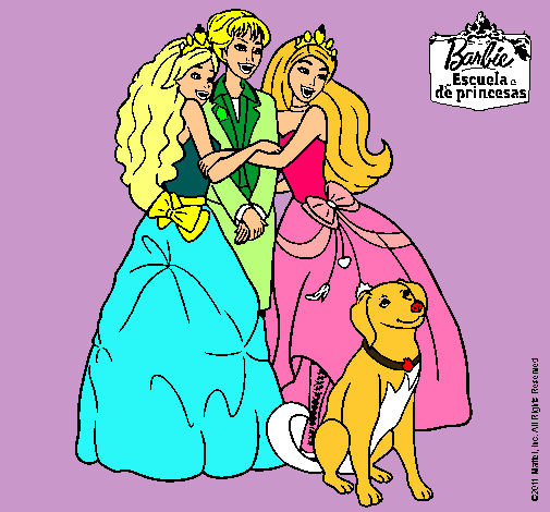 Barbie feliz, es princesa