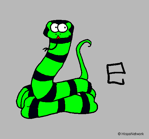 Dibujo Serpiente pintado por denixh