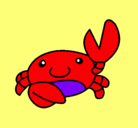 Dibujo Acuarel el cangrejo pintado por ana5
