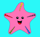 Dibujo Estrella de mar pintado por mauleonidas