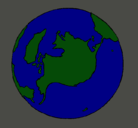 Dibujo Planeta Tierra pintado por danteeee