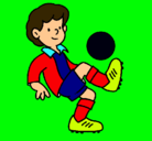 Dibujo Fútbol pintado por Luquis