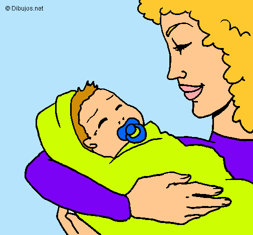 Dibujo Madre con su bebe II pintado por kchachi