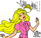 Dibujo Barbie a punto de ser coronada pintado por VARVI