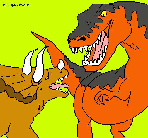 Lucha de dinosaurios