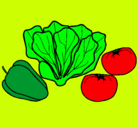 Dibujo Verduras pintado por jannet