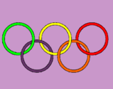 Dibujo Anillas de los juegos olimpícos pintado por tuut