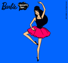Dibujo Barbie bailarina de ballet pintado por balerina