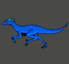 Dibujo Velociraptor pintado por gkgpkngkngp