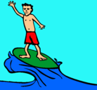 Dibujo Surfista pintado por fioress13