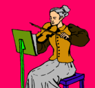 Dibujo Dama violinista pintado por beto-cabezon