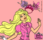 Dibujo Barbie a punto de ser coronada pintado por Palomilla