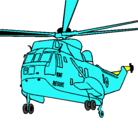 Dibujo Helicóptero al rescate pintado por espa