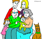 Dibujo Familia pintado por joam