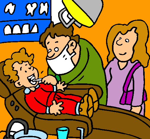 Niño en el dentista