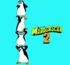 Dibujo Madagascar 2 Pingüinos pintado por aaaaaauch