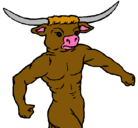 Dibujo Cabeza de búfalo pintado por ONTENIE