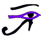 Dibujo Ojo Horus pintado por osaynait