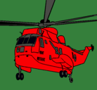 Dibujo Helicóptero al rescate pintado por hhhhhh