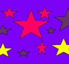 Dibujo Estrellas 4 pintado por mime