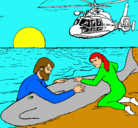 Dibujo Rescate ballena pintado por ikerrrrrrrrr