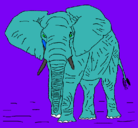Dibujo Elefante pintado por carmenmari