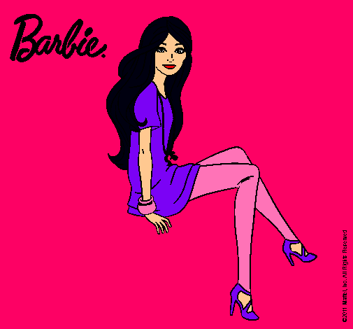 Barbie sentada