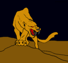 Dibujo Tigre con afilados colmillos pintado por mistermenx