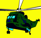 Dibujo Helicóptero al rescate pintado por joje