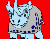 Dibujo Rinoceronte pintado por jesusgmp