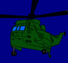 Dibujo Helicóptero al rescate pintado por etan