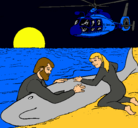 Dibujo Rescate ballena pintado por mistermenx