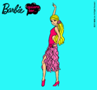 Dibujo Barbie flamenca pintado por Luquis