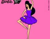 Dibujo Barbie bailarina de ballet pintado por juguetes456