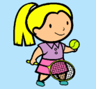 Dibujo Chica tenista pintado por vkjdlkjvlksi