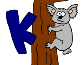 Dibujo Koala pintado por dikri