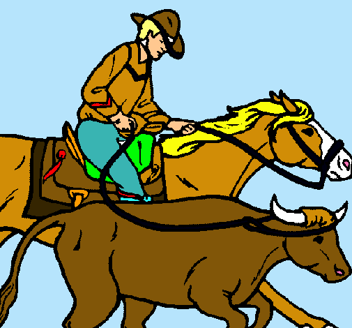 Vaquero y vaca